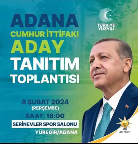 Cumhur İttifakı Aday Tanıtım Toplantımıza tüm halkımız davetlidir.