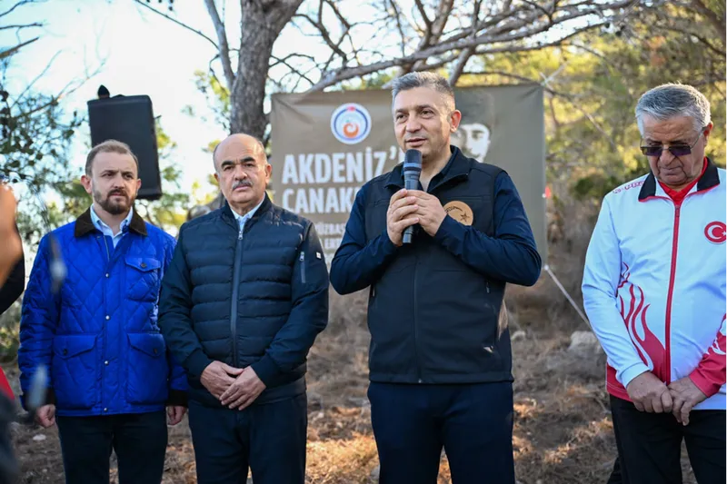 Topçu Yüzbaşı Mustafa Ertuğrul Aker Kemer'de anıldı