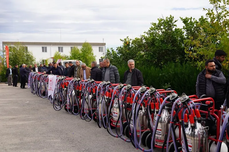 Osmaniye'de 122 üreticiye ekipman desteğinde bulunuldu 