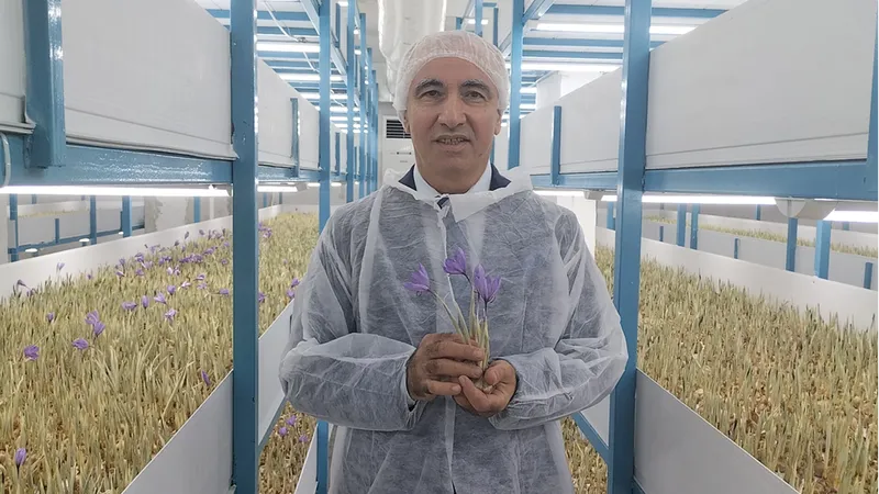 Mali müşavir kurduğu tesiste topraksız safran üretimi yapıyor