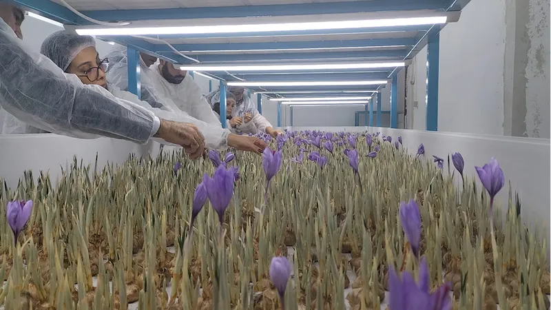 Mali müşavir kurduğu tesiste topraksız safran üretimi yapıyor