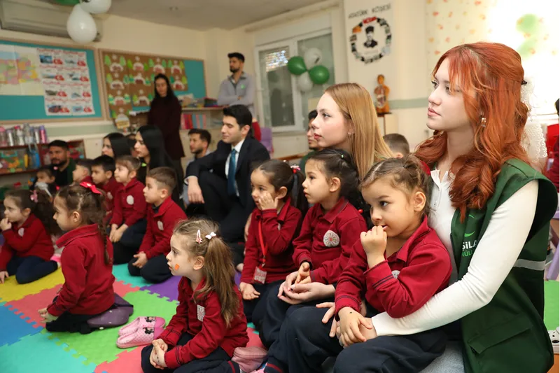Yeşilay, Akseki'de anaokulu öğrencilerine yönelik sağlıklı yaşam etkinliği düzenledi