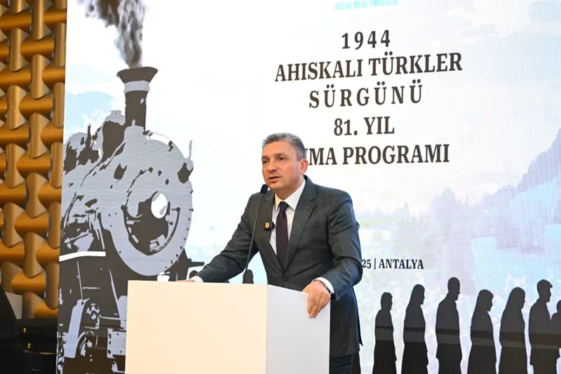 Sürgün edilen Ahıska Türkleri Antalya'da anıldı