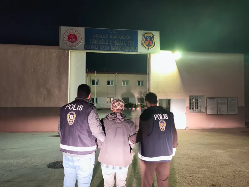 Kahramanmaraş'ta 88 yıl kesinleşmiş hapis cezası bulunan kişi yakalandı