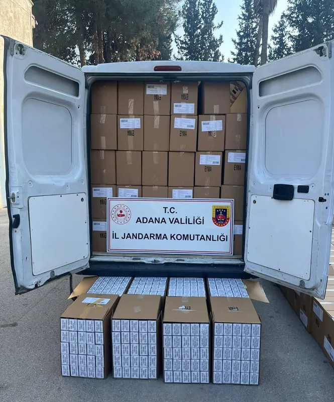 Adana'da 2 milyon 270 bin makaron ele geçirildi