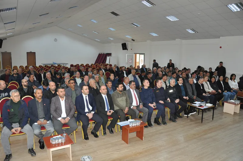 Silifke ilçesinde yılın son muhtarlar toplantısı yapıldı