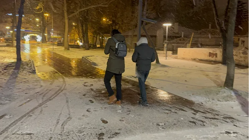 Isparta'da kar yağışı etkili oldu