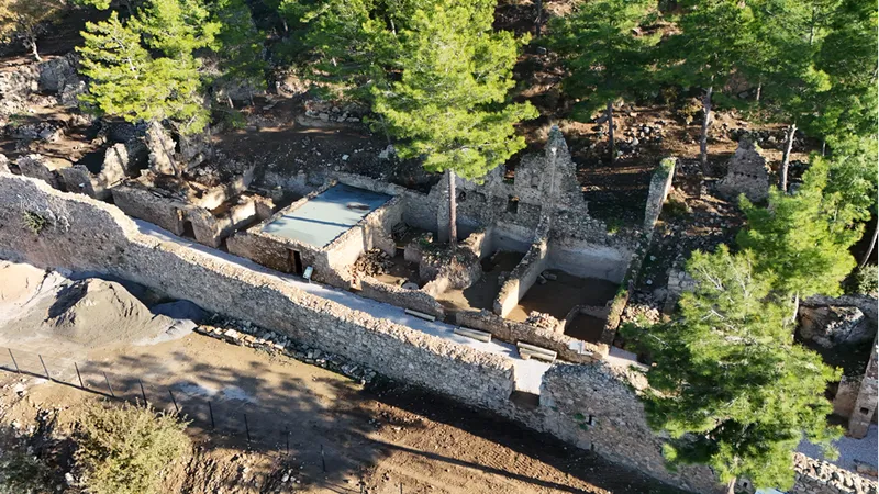 Syedra Antik Kenti'nin zeytinyağı üretim merkezi olduğu tespit edildi