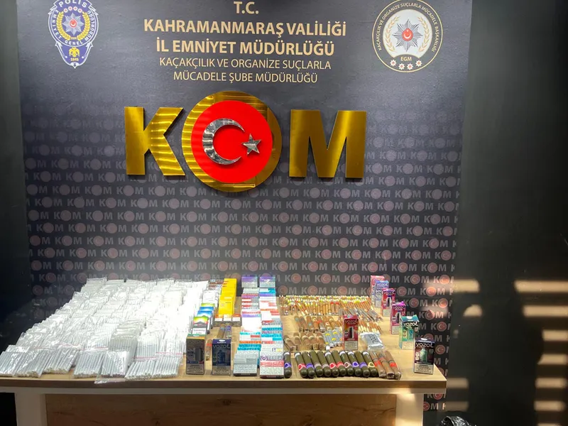 Kahramanmaraş'ta kaçakçılık operasyonunda 2 zanlı gözaltına alındı