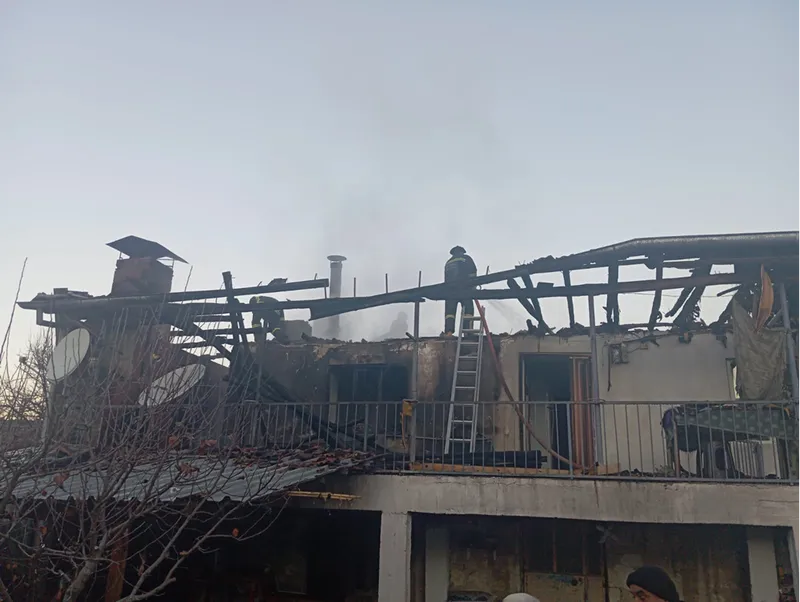 Burdur'da kalorifer kazanının patlaması sonucu çıkan yangın söndürüldü