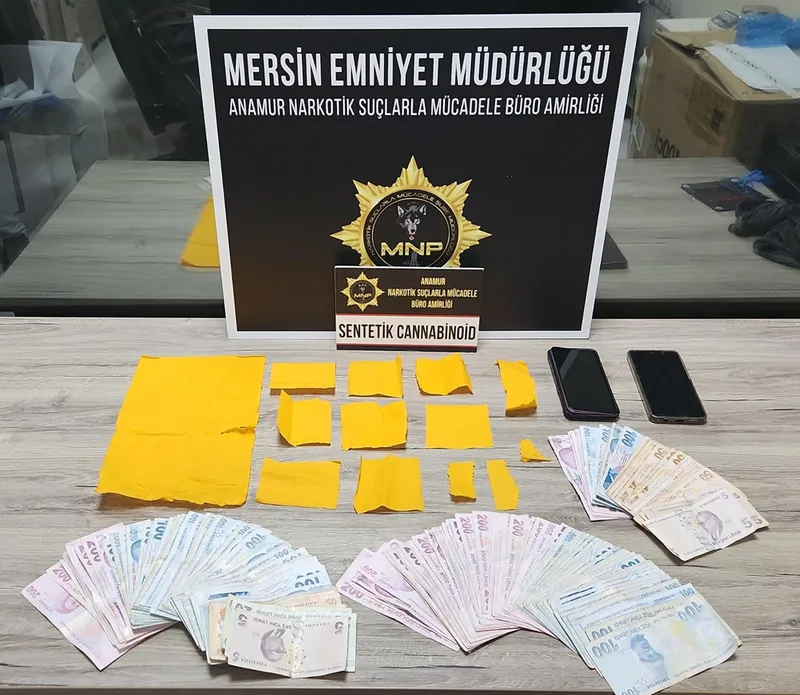 Mersin'de uyuşturucu ticareti yaptığı iddiasıyla 1 şüpheli tutuklandı 