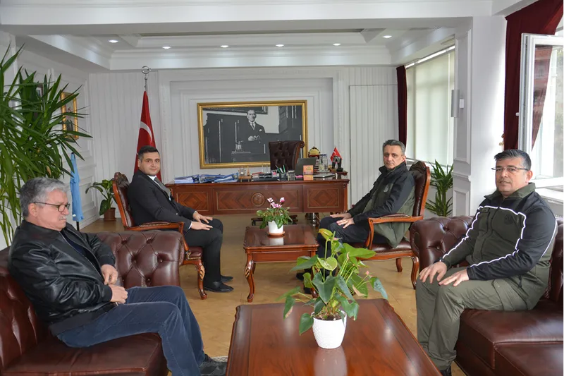 Gülnar Kaymakamı Şanal'a, Mersin Orman Bölge Müdürü Ataş'tan ziyaret 