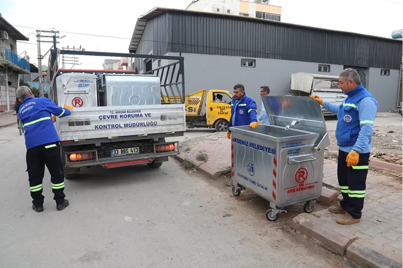 Akdeniz ilçesine 1081 yeni çöp konteyneri kazandırılacak