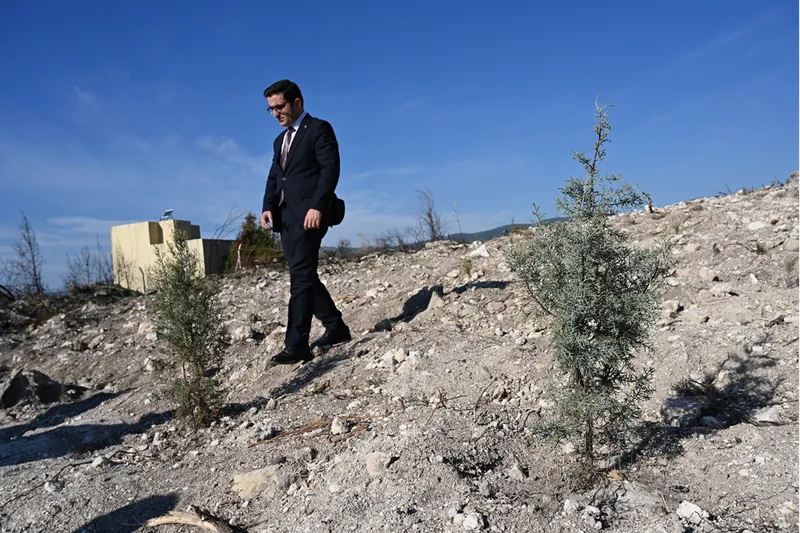 Osmaniye'de yangından etkilenen 45 hektarlık alan 7 bin 500 fidanla yeşertilecek