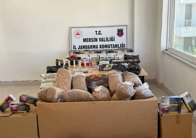 Mersin'de sigara kaçakçılığı operasyonunda 2 şüpheli yakalandı