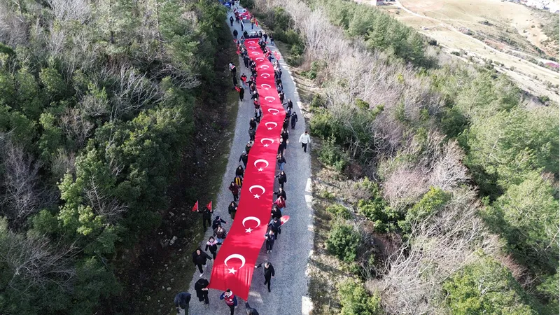 Hatay'da Sarıkamış şehitleri anısına yürüyüş düzenlendi