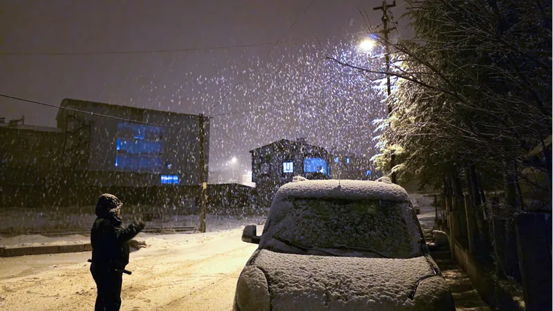 Adana'nın yüksek kesimlerinde kar etkili oldu