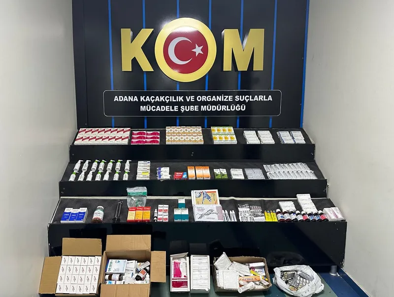 Adana'da depoda 3 bin 264 ilaç ve 253 tıbbi cihaz ele geçirildi