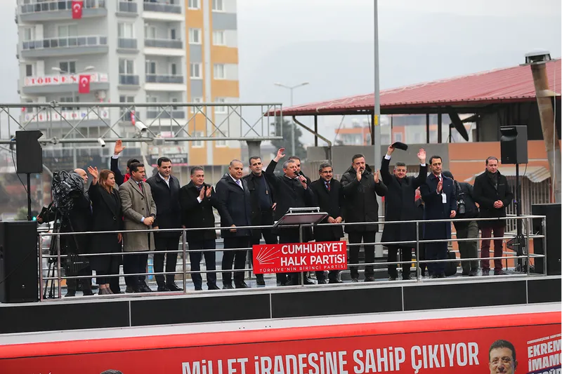 CHP Genel Başkanı Özgür Özel, partisinin Hatay mitinginde konuştu: