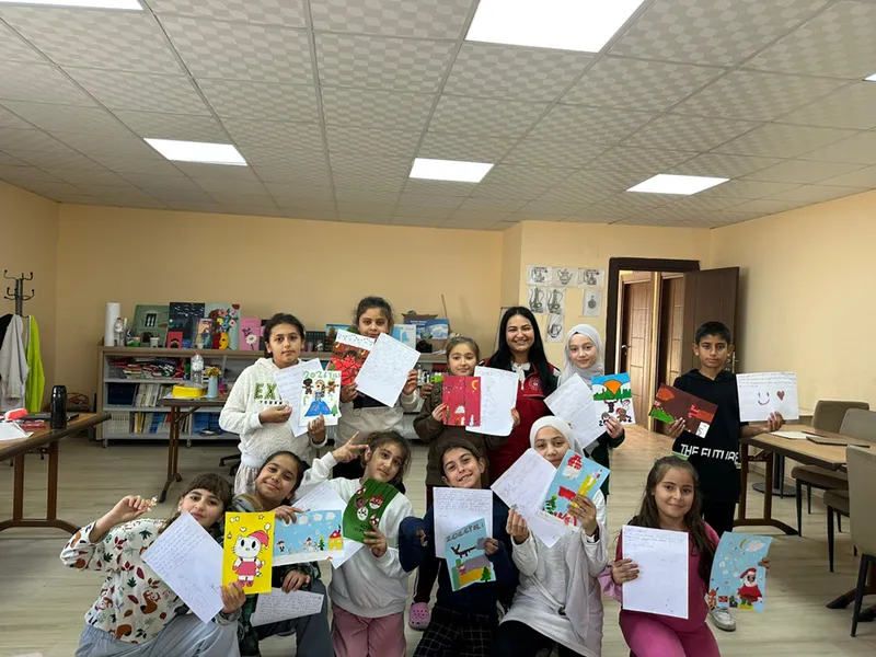 Aydınlı öğrencilerden Hatay'daki depremzede akranlarına yeni yıl mesajı