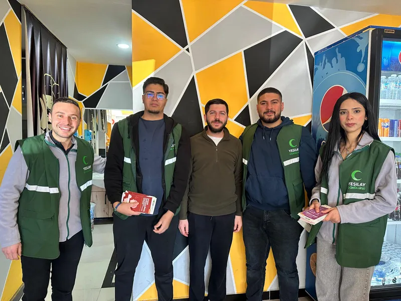 Yeşilay'dan Akseki'de esnafa ziyaret