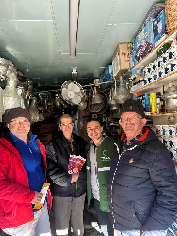 Yeşilay'dan Akseki'de esnafa ziyaret